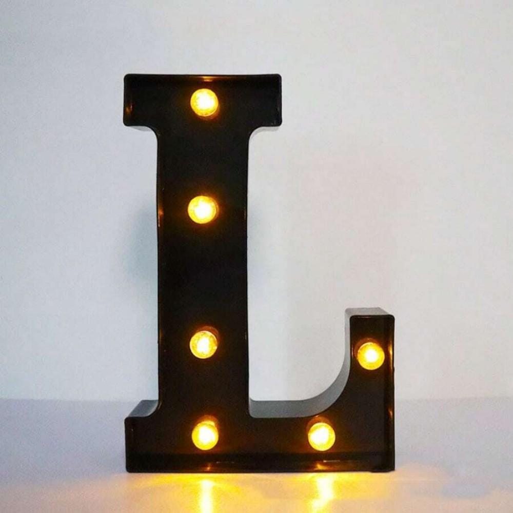 1PC 21.8cm LED Letter Light Luminous Letter and Number Night Light Suitable for Home Bar Wedding Birthday Party Decoration