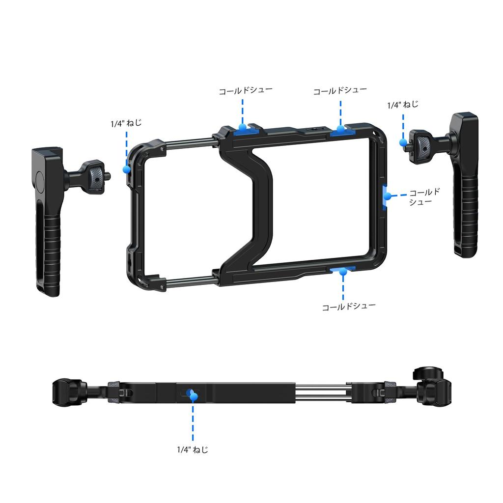 BF BAFANG Universal Smartphone Aluminum Alloy Smartphone Gimbal with Bluetooth Shutter Remote Smartphone Video Smartphone Compatible with All iPhone
