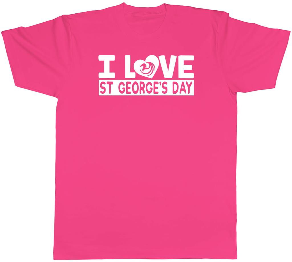 I Love St Georges Day Unisexs Unisex TShirt Tee