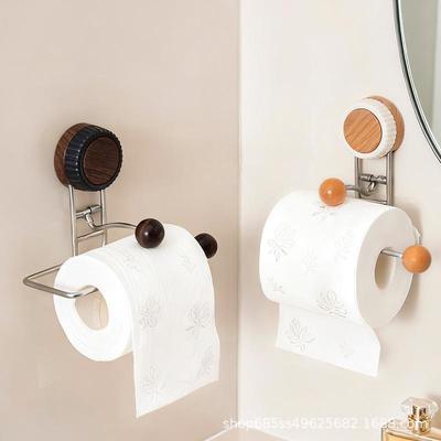 Stainless Steel Suction Cup Toilet Paper Holder