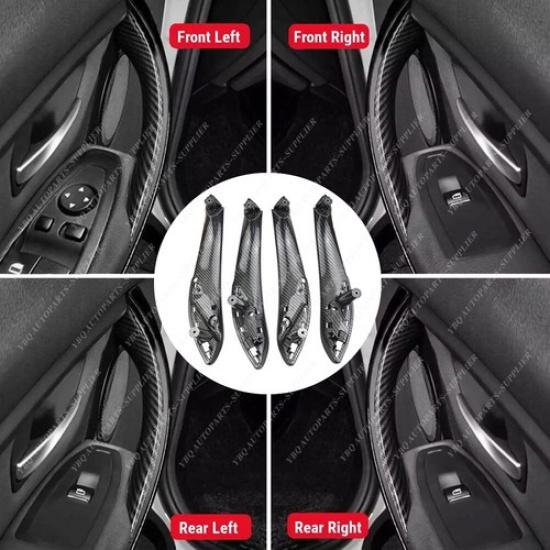 4PCS Carbon for BMW 3 4 Series F30 F31 F32 F33 Interior Door Handle Pull Covers