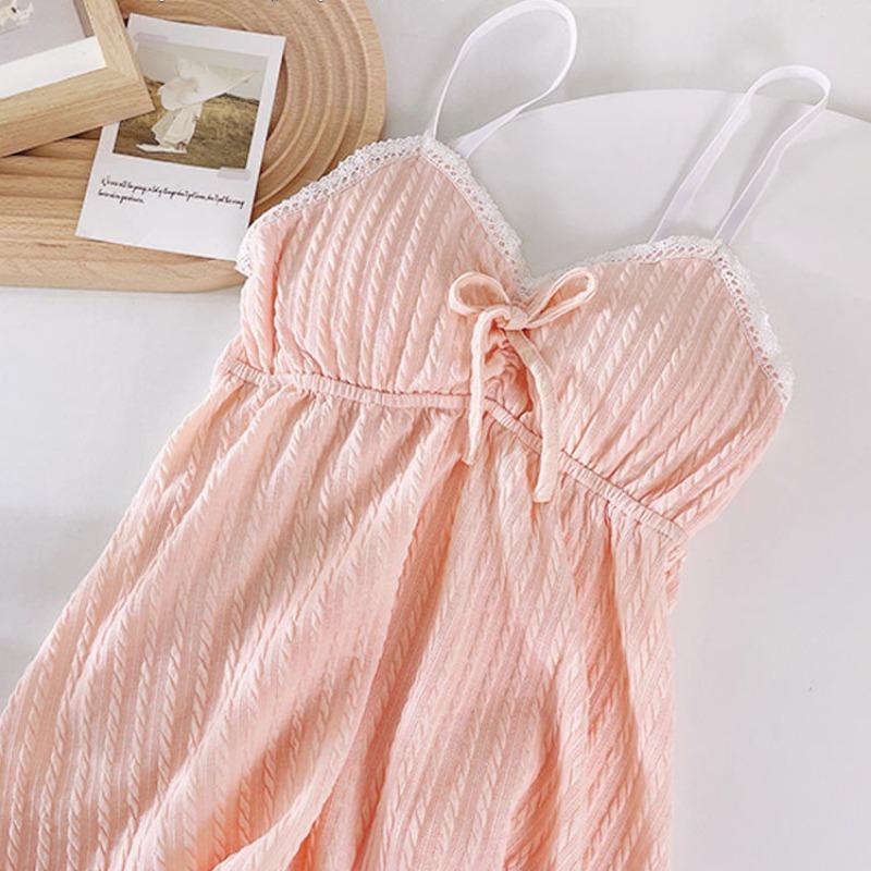 Pyžamo větší velikosti Dámská třídílná souprava Jaro Podzim Bavlna Hrudník Polštář s dlouhým rukávem Podvazek na spaní Letní Domácí oblečení