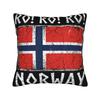 Norway Vintage Sports Design Norge Norwegian Pillow Cover Cushion Cover Retro Trendy Pillow Case For Wedding Party Home Decor