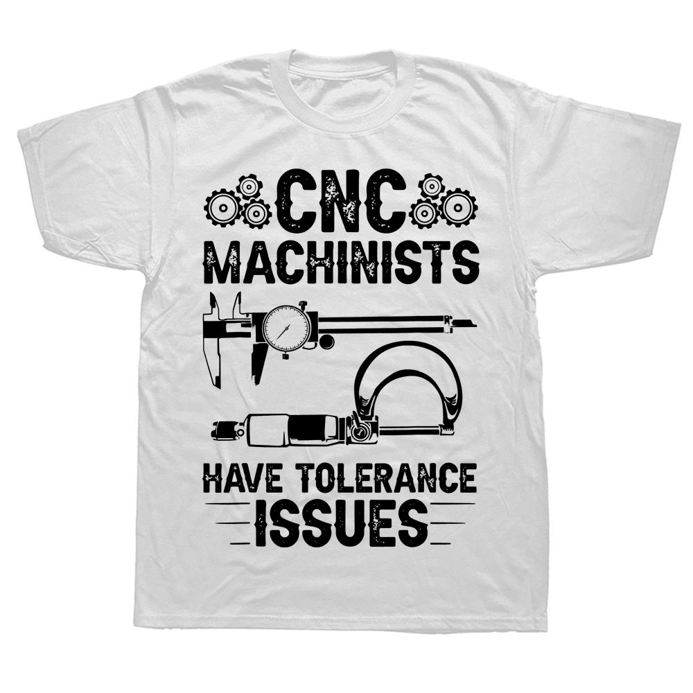 Neuheit CNC Bediener Papa Maschinenbediener Werkzeug T-Shirts Streetwear Kurzarm Geburtstagsgeschenke Sommer T-Shirt Herrenbekleidung