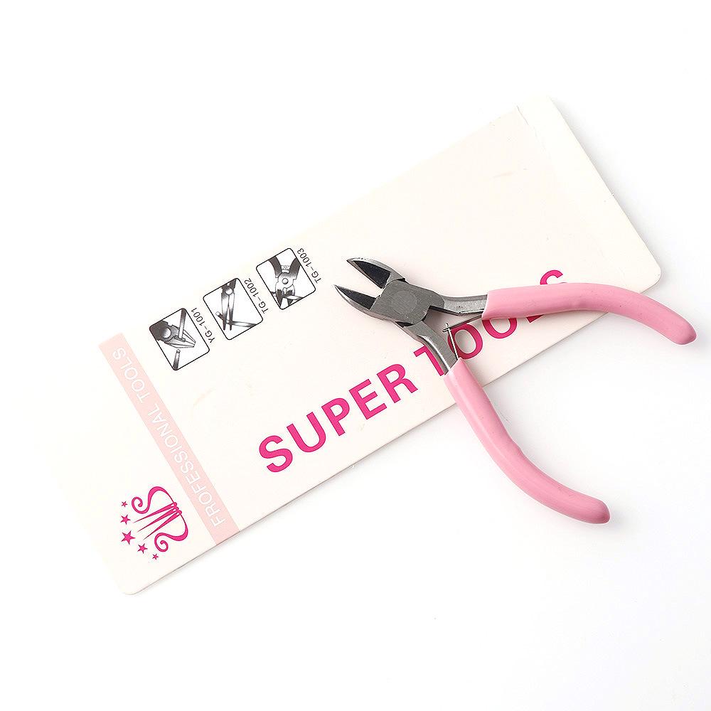 Pink Multi-Use DIY Handcraft Pliers: Round, Toothed, Diagonal Cutting Options