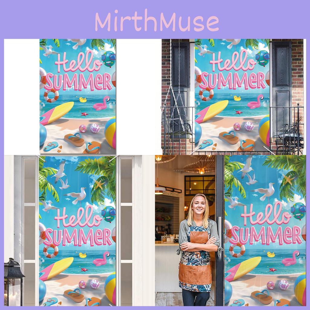 Beach Hawaii Summer Themed Decorative Background Door Banner Event Props Venue