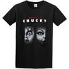 Men's Casual Shirt Cool Bride of Chucky Poster Slogan Cool and Breathable Black