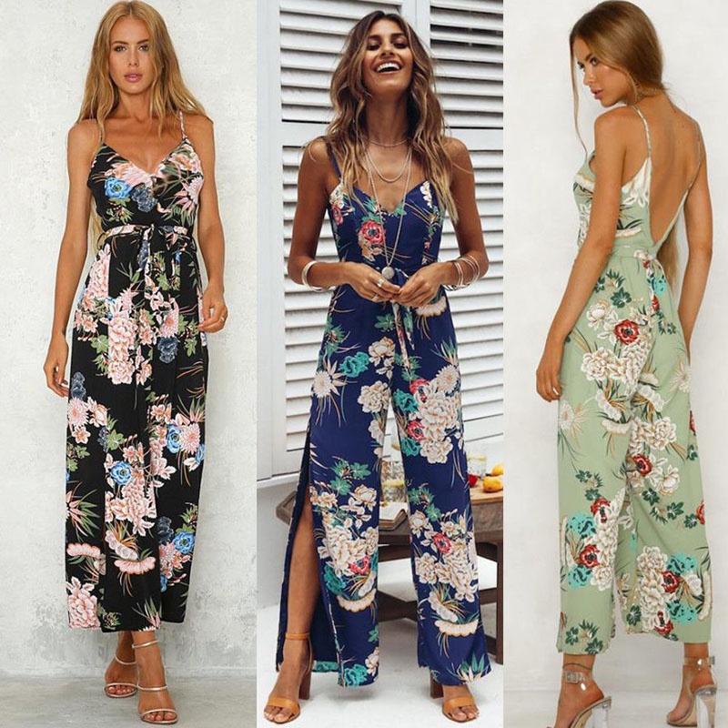 Premium Quality New Women's Floral Playsuit Bodycon Party Jumpsuit And Romper Trousers For Effortless Style