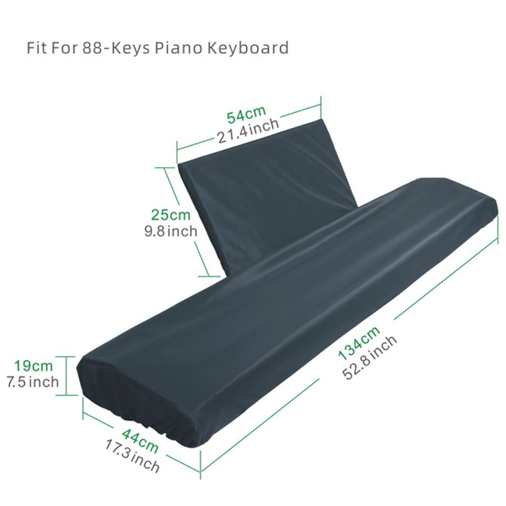 61/88 Keys Piano Keyboard Dust Cover Elastic Cord Lock Electronic Keyboard Dustproof Protective Case Music Sheet Stand Cover