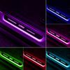 Customized Car Door Sill Light Logo Projector Lamp Power Moving LED Welcome Pedal  Scuff Plate Pedal APP Control