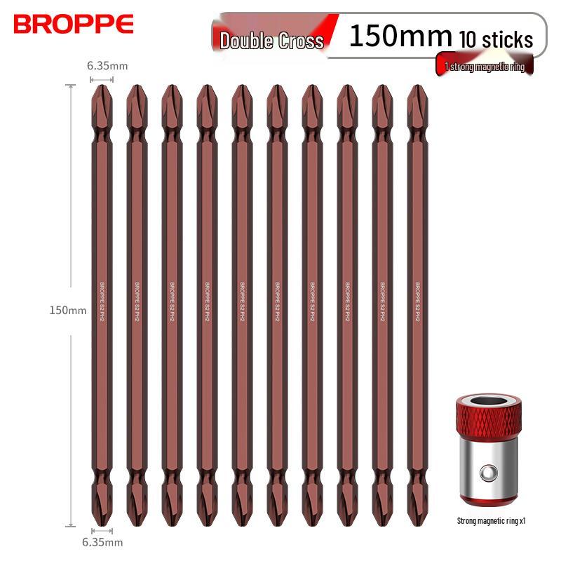 Double-Ended Strong Magnetic Screwdriver Bit Set with Phillips & Flathead Tips