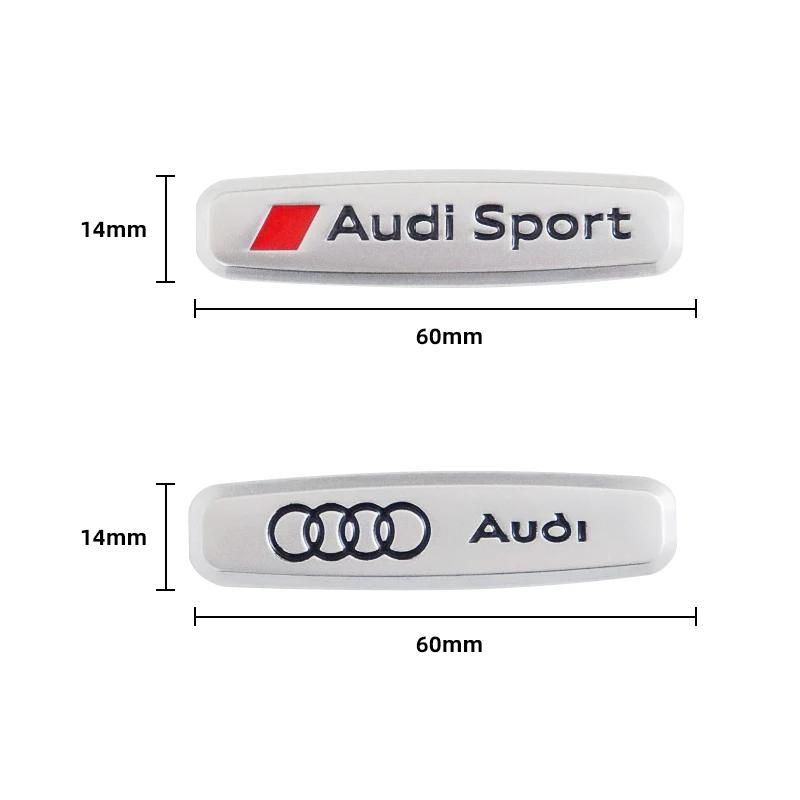 1ks Kovový znak Samolepky na sedadla Autopodložka proti kopnutí Podložka do auta Znak Pro Audi Sport R8 S1 S3 S4 S5 S6 S7 S8 SQ2 SQ5 SQ7 SQ8 TTS