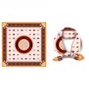 Twill Silk Scarf Woman Fashion Painting Square Scarves Wraps Bandana Small Hijab Silk Foulards Tie Headband Neckerchief 53CM