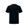 Li Ning T Shirts Unisex Black Crew Neck Moderate Straight Fit ATSW071-1