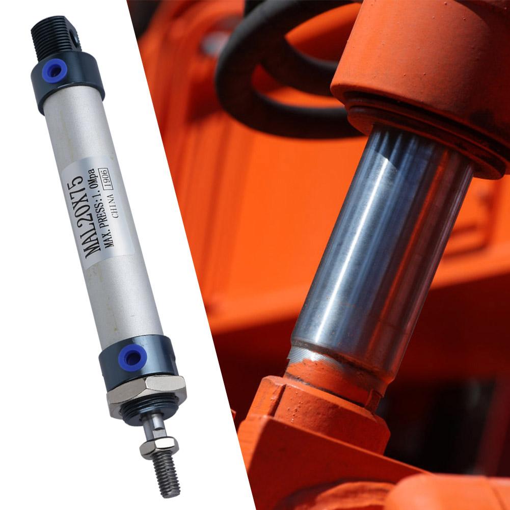 MAL 20mm Einzel Rod Doppeltwirkend Mini Pneumatische Luft Zylinder Aluminium Legierung (75 mm Hub)