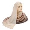 Women Glitter Shiny Hijab Scarf Gradient Shawls Muslim Ombre Turban Islam Ladies Shimmer Elegant Stole Gradient Shawl Tippet