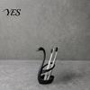 Bathroom Toothbrush Organizer 3D Printed Swan Holder, with Hollow Water-Draining Design, Black White Breathable Stand Dual Color, Widened Stable Base,