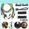 Wszechstronny 11 szt./zestaw Gumy oporowe Ćwiczenia Gumowe rurki Do treningu w domowej siłowni