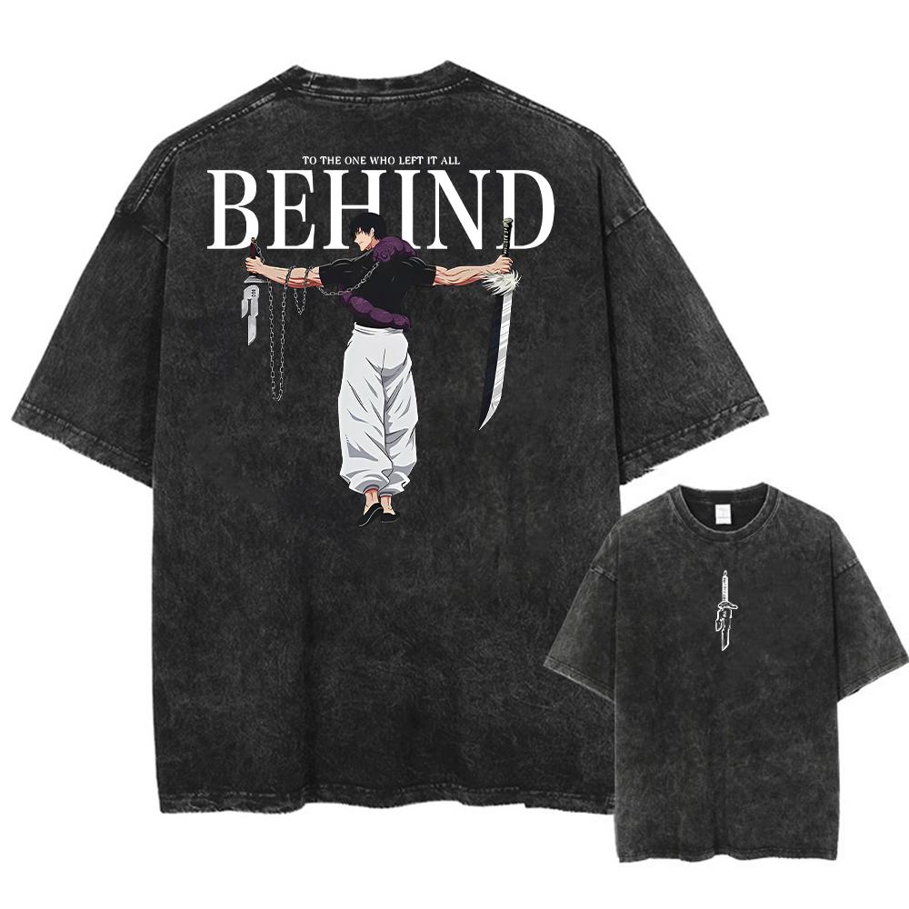 Pánské Streetwear Oprané Kyselým Barvivem Nadměrně Velké Tričko Japonská Anime Retro Opotřebované Grafický Potisk Tričko S Krátkým Rukávem Trička Dámské Pánské Oblečení