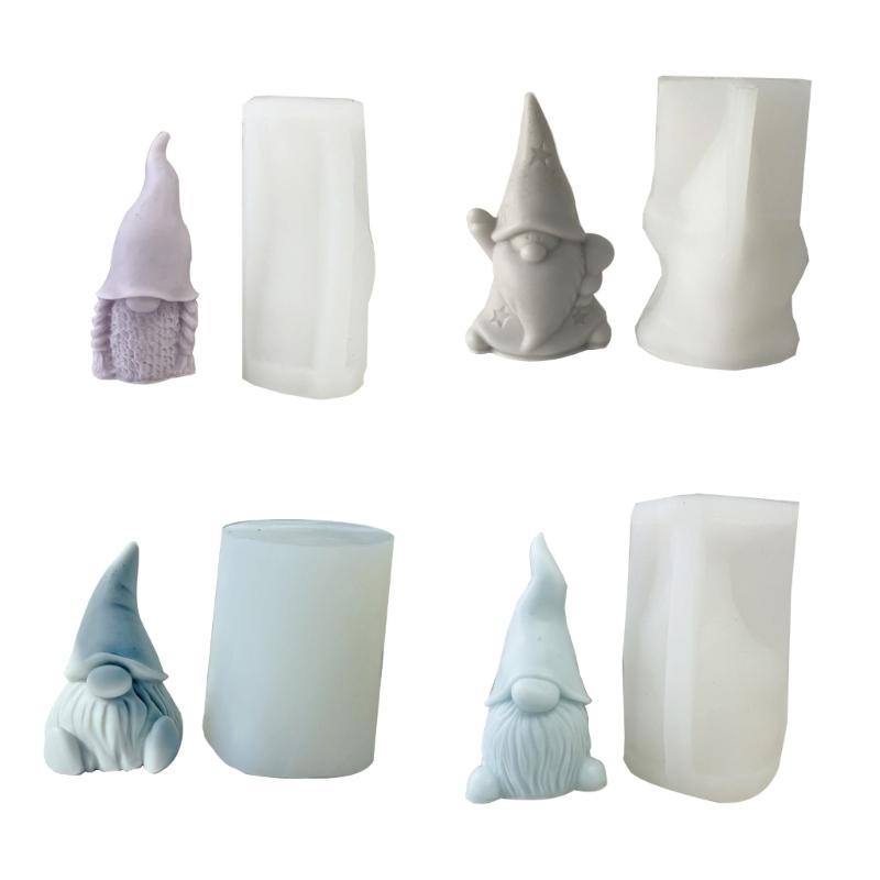 Gnomes Shape Silicone Mold Candle Resin Making Tool DIY Candle Moulds Ornaments Hand-made Home Decorations Supplies