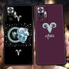 Constellation Virgo Aries Phone Case Cover for Redmi 14C 10C Note 14 13 12 10 11 Pro Plus 7 8T K40 K50 Gaming Pro Plus 5G Shell