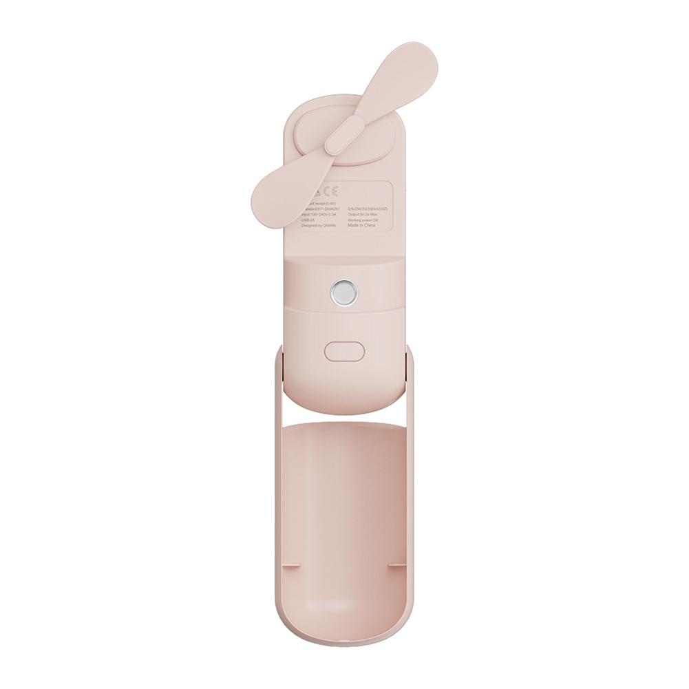 

For Beach Outings Hydration Humidifier Outdoor Fan Hot Weather Relief Compact Lightweight Design Multiple Speed Settings розовый