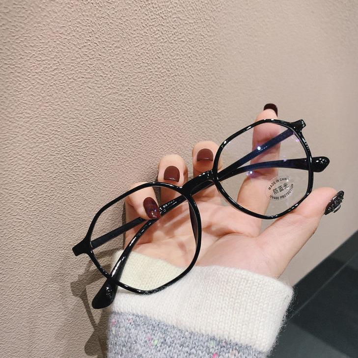 Purple Slim Women's Retro Small Frame Anti-Blue Light Glasses for Myopia