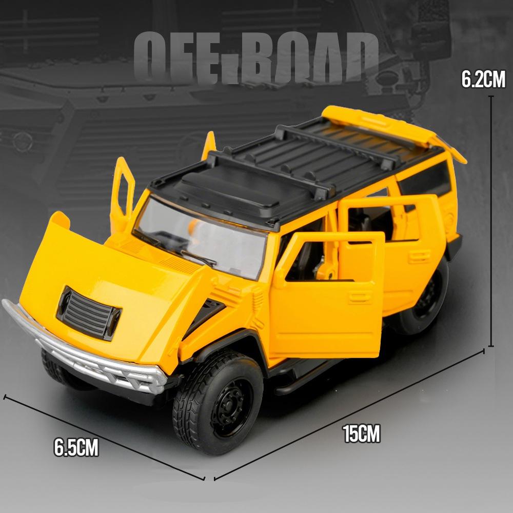 1/32 Hummer H2 Alloy Model Car Toy Diecasts Metal Casting Sound and Light Car Toys For Children Vehicle