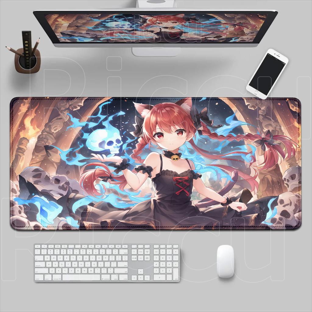 New Many Wallpaper Touhou Project Mouse Pad Game Laptop PC Playmat Extra Large Anime Girl Izayoi Sakuya Kirisame Marisa Mousepad