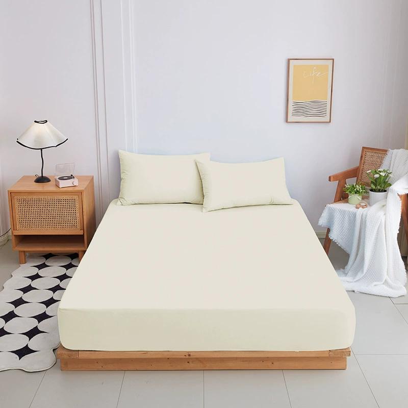 Napínací prostěradlo s gumičkou Jednobarevný chránič matrace pro jednolůžkové, dvoulůžkové a king postele 100% bavlna