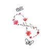 Ins Simple Love Flower Butterfly Swallow Mobius Ring Infinite Loop Wrist Tattoo Sticker