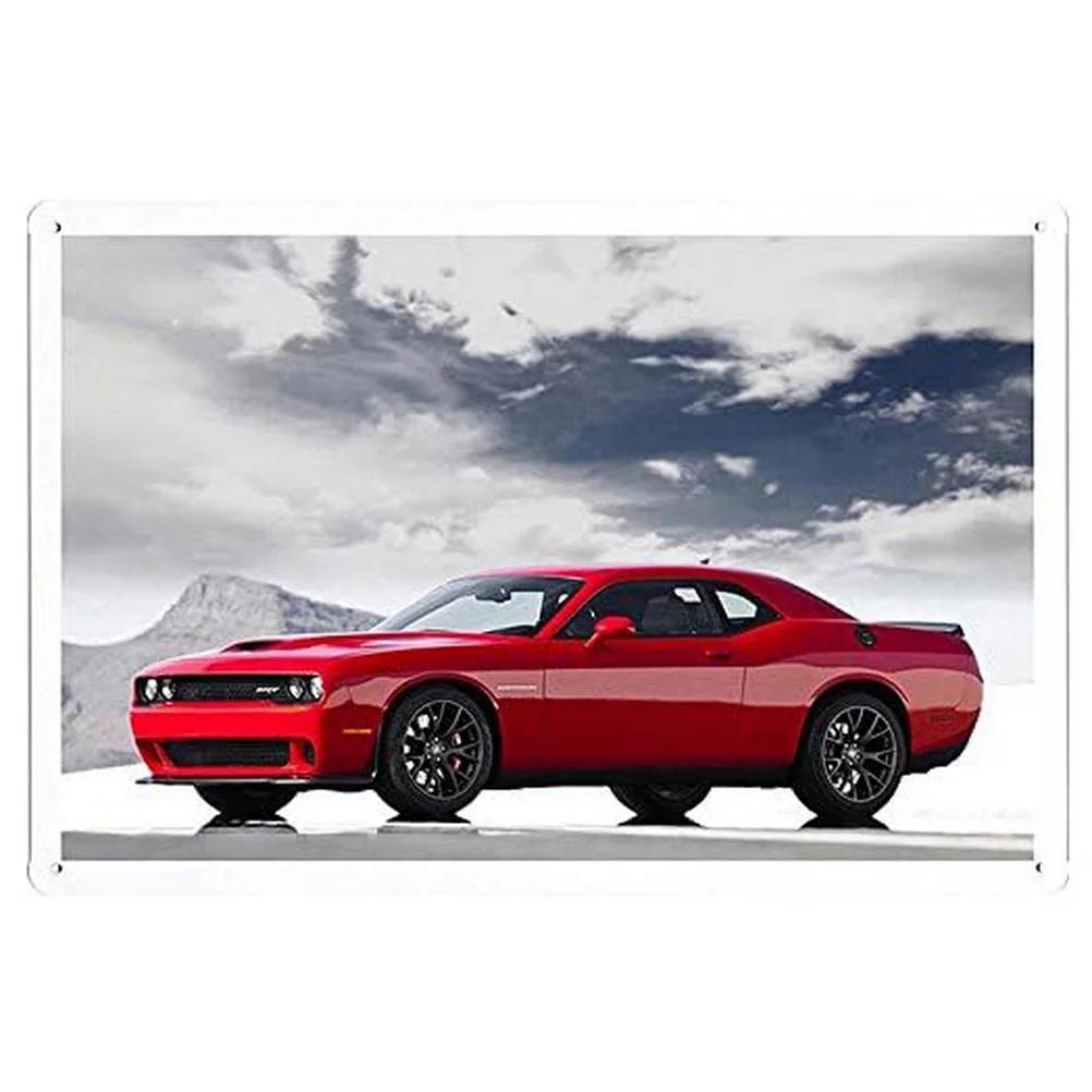 Car Motorcycle Racing Metal Tin Signs Mustang Poster Plate Wall Decor for Bars Game Room Man Cave Cafe Club Retro Posters Plaque