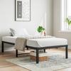 Bed Frame 90x200 Cm Metal, Sturdy Platform Bed with Headboard, Noiseless, Easy Assembly, No Box Spring Needed, Ideal for Couples & Guest Rooms