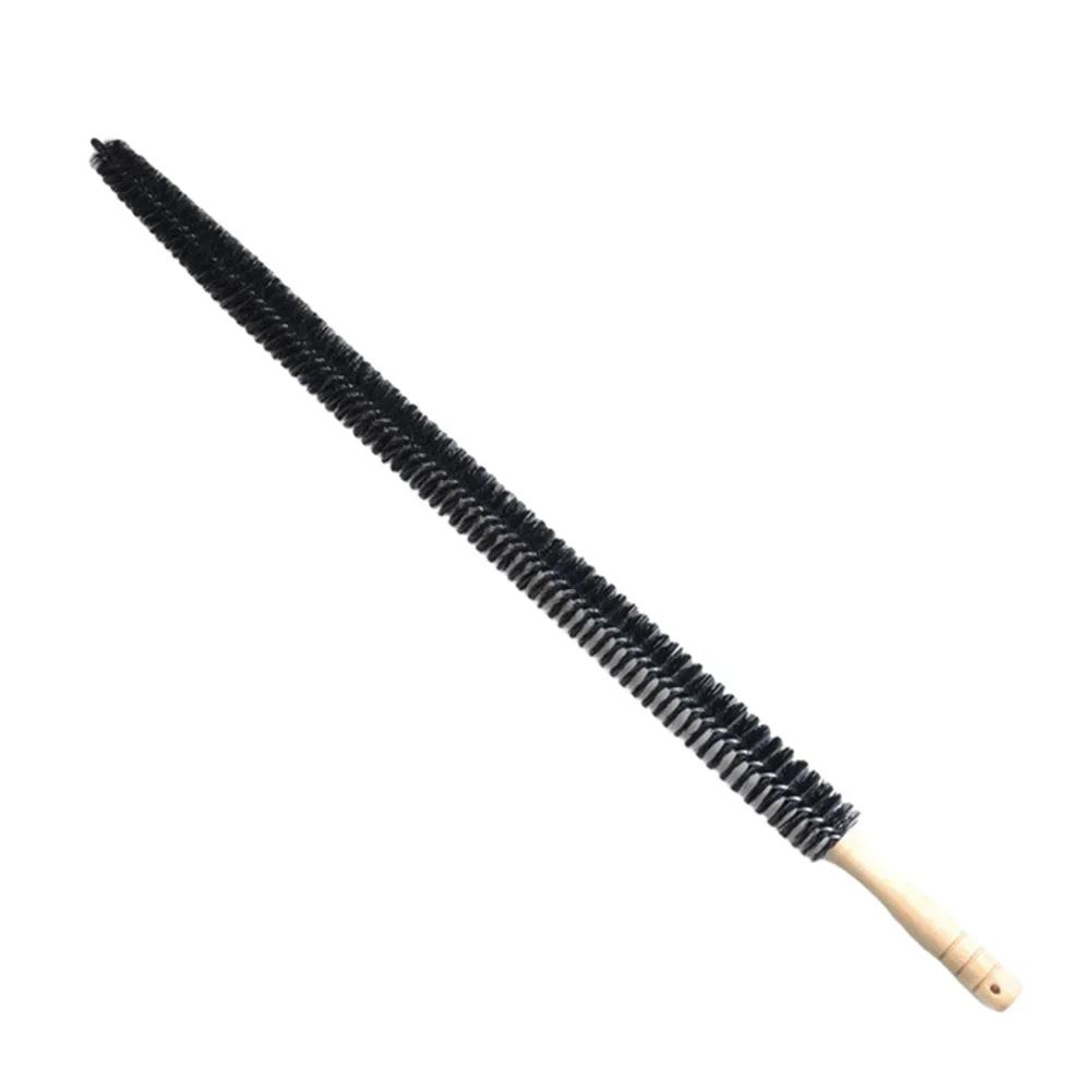 Wood Handle Long Cleaning Brush Water Pipe Drainage Dredge Tool Flexible Cleaner Brush Radiator Duster Long-haired Clean