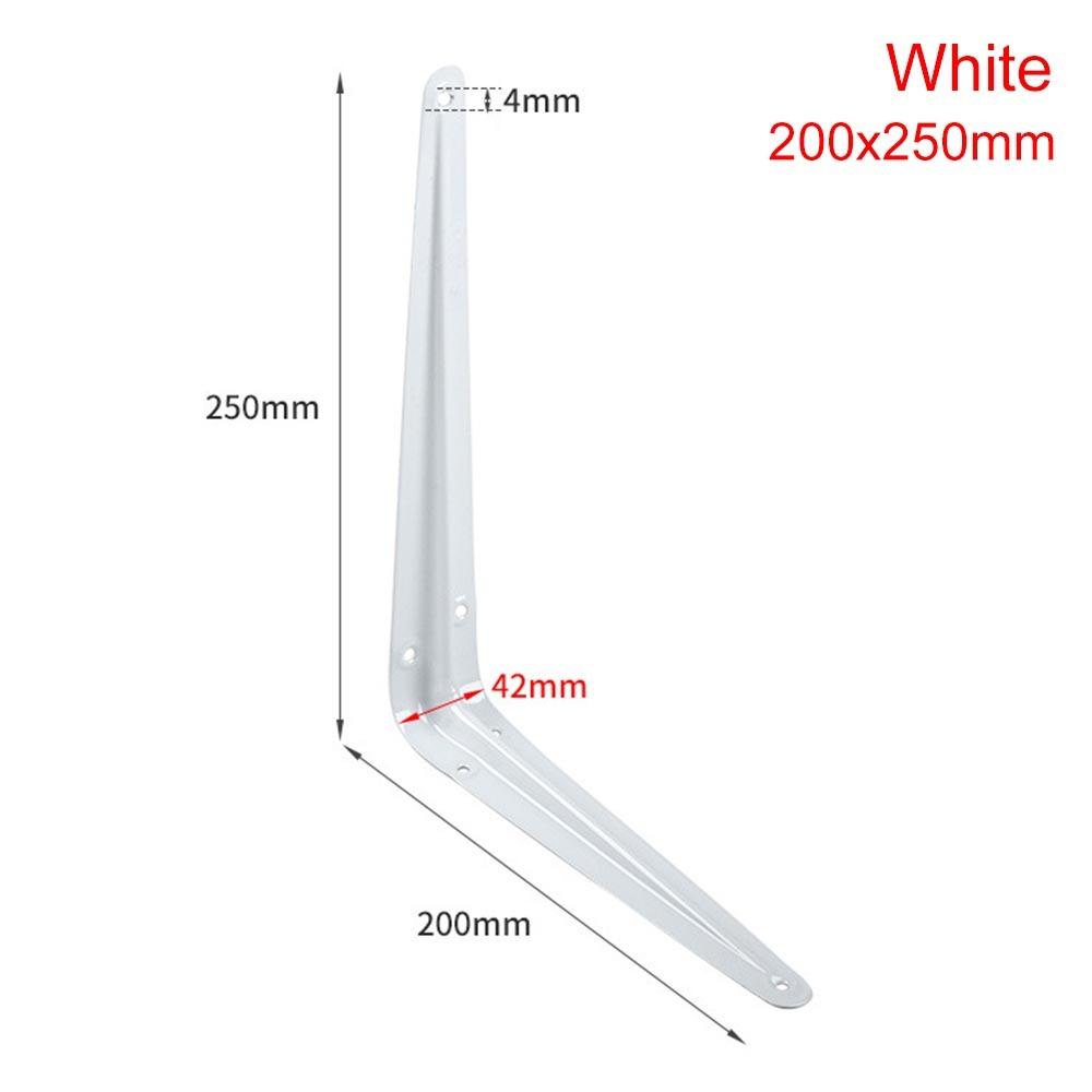 1Pcs New 4-14inch Triangular Bracket Support Wall Mount Hanging L-shaped Mounting Bracket Black White Fixed Shelf Corner Brace