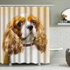 Personalized Cartoon Dog Print Shower Curtain 3D Waterproof Decorative Home Bathroom Liner for Kids Room Party Gift