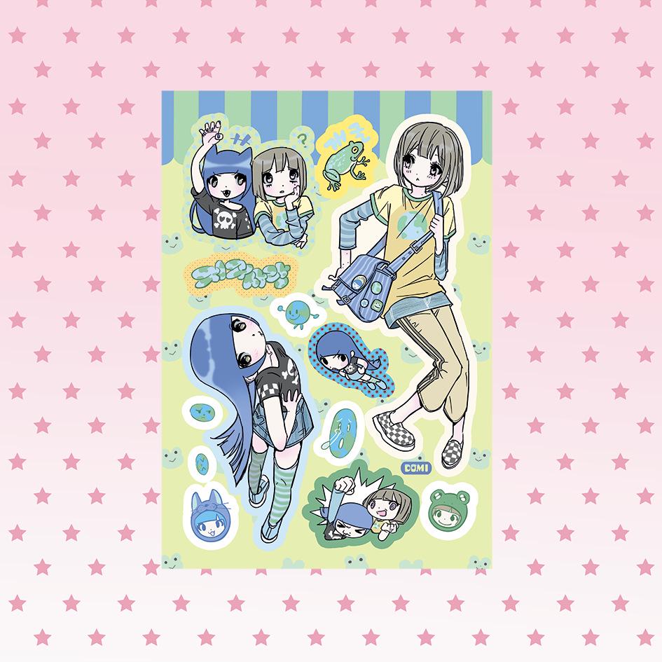 Domi Korean Style Sweet & Cool Girl Character Sticker Book – Creative Journal Stickers