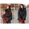 Winter Short Down Jacket Women Loose Fit Thickened Warm Puffer Coat Casual Parka