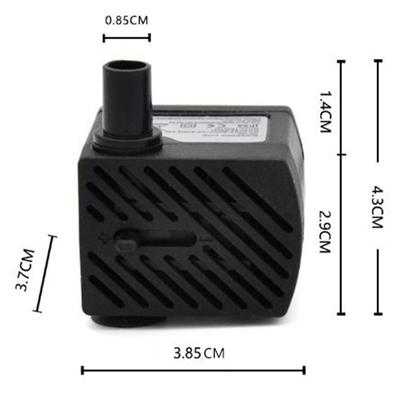 Bomba de agua sumergible Ac 220V 3W fuente de acuario Led tanque de estanque de peces enchufe de la UE
