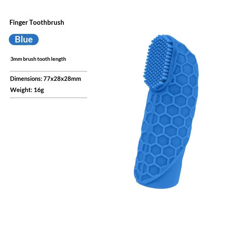 Silicone Pet Finger Toothbrush With Soft Flexible Bristles And Non Slip Grip Perfect For Dogs Daily Dental Care Teeth Cleaning