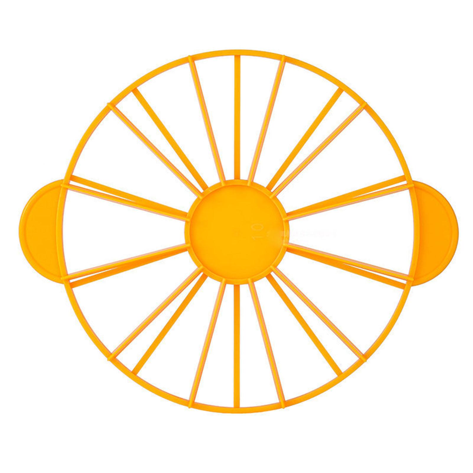 

Маркер для порционирования торта Пищевой Круглый 10/12 штук Маркер для нарезки торта Равномерный разделитель порций Разделитель для хлеба и торта Инструмент для выпечки жёлтый