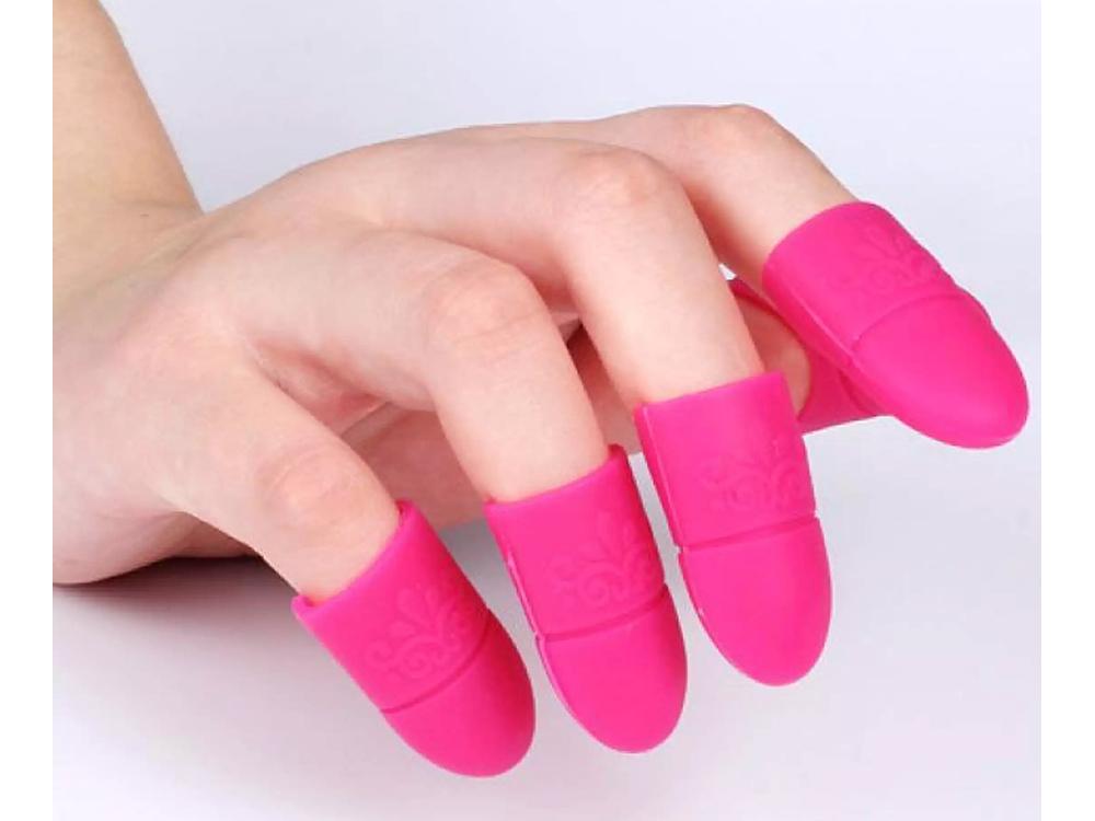 Silicone Clips for Removing Acrylic Gel Hybrids, Reusable, 5 Pcs