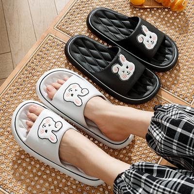 Thickened Soft Bottom Sandals and Slippers Non-slip Wear-resistant Rabbit Bear Cute Slippers