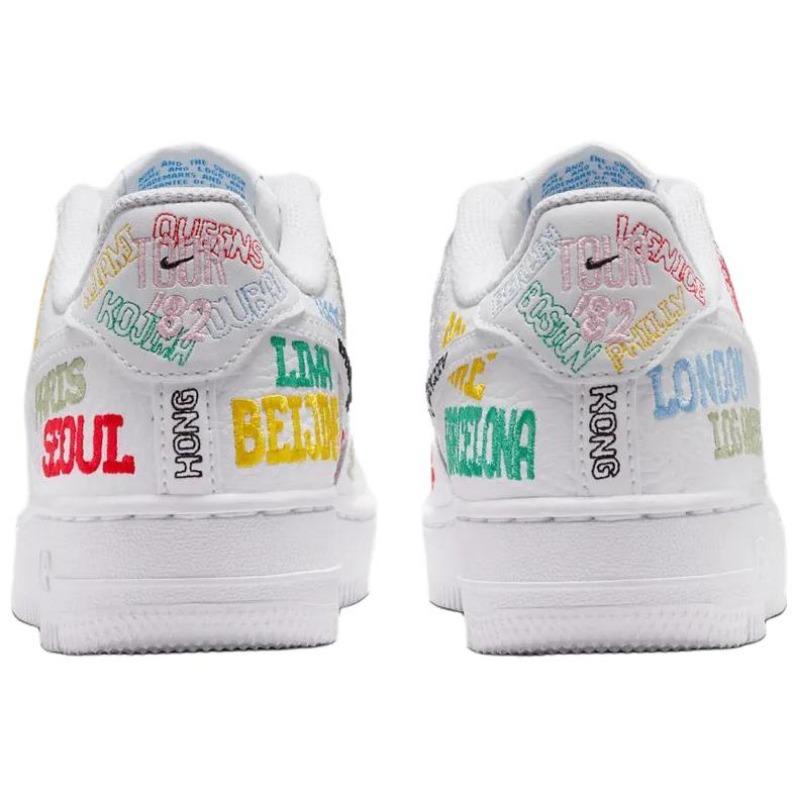 Nike Air Force 1 LV8 3 World Tour GS Scarpe da Skate Unisex Bianche IO9739-100