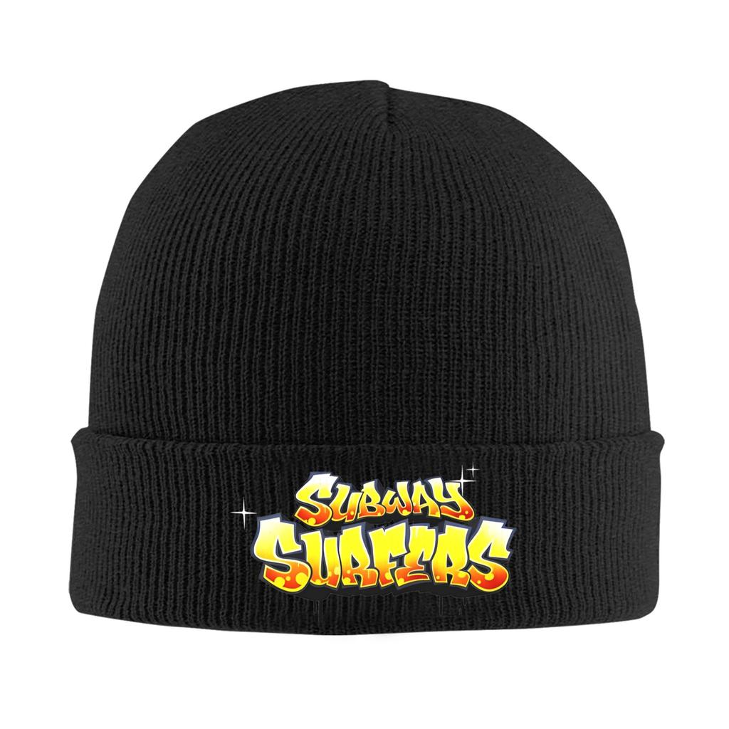Subway Surfers Vancouver Knitted Hat Beanie Winter Hats Warm Acrylic  Hip Hop Parkour Sport Cap Men Women Gift