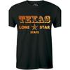 Unisex T-Shirt Featuring The Texas Lone Star State, Perfect for Travel, with a Vintage Style, Made from Breathable Material, Short Sleeves, Crew