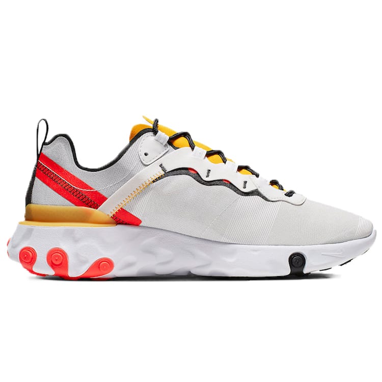 Nike React Element 55 Weiß Schwarz Karmesinrot Gold BQ6166-102
