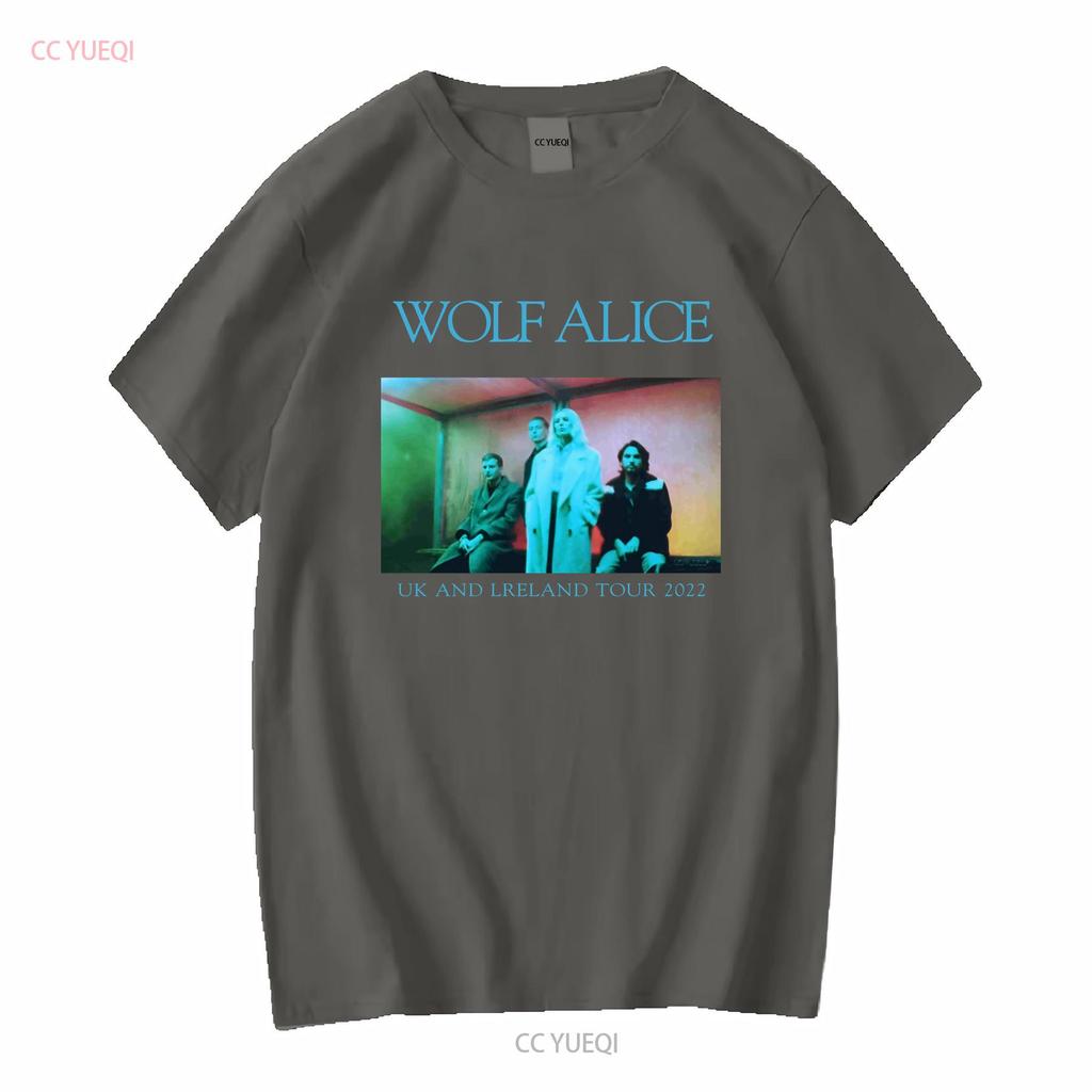 Wolf Alice Lipstick Tour T Shirt Cotton Black Unisex S To 5xl Hc1393 Vintage Washed Designer Clothes Stretched Stylish Homme Soft