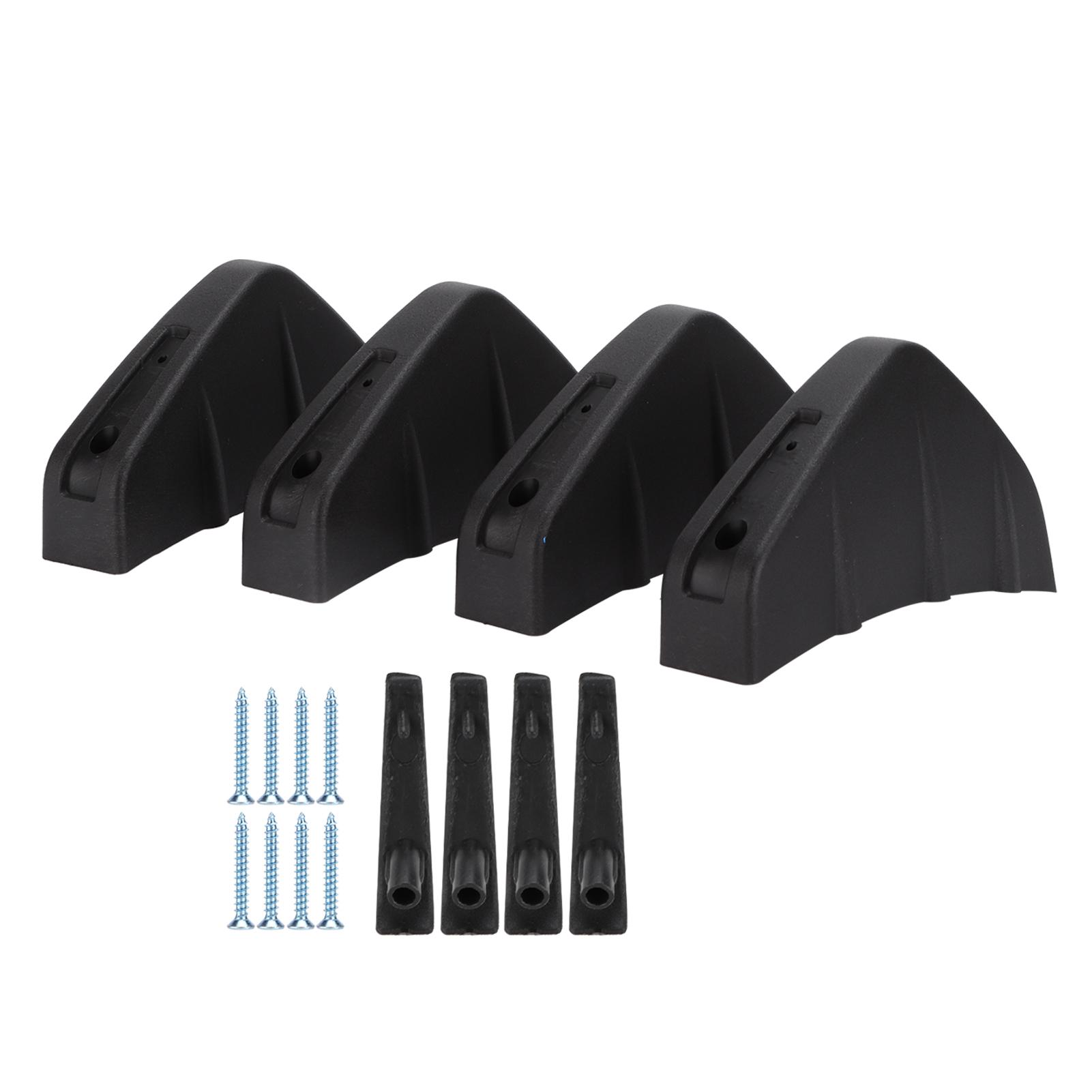 

4 шт. задний бампер, спойлер, защитная накладка, черная, сменная, универсальная