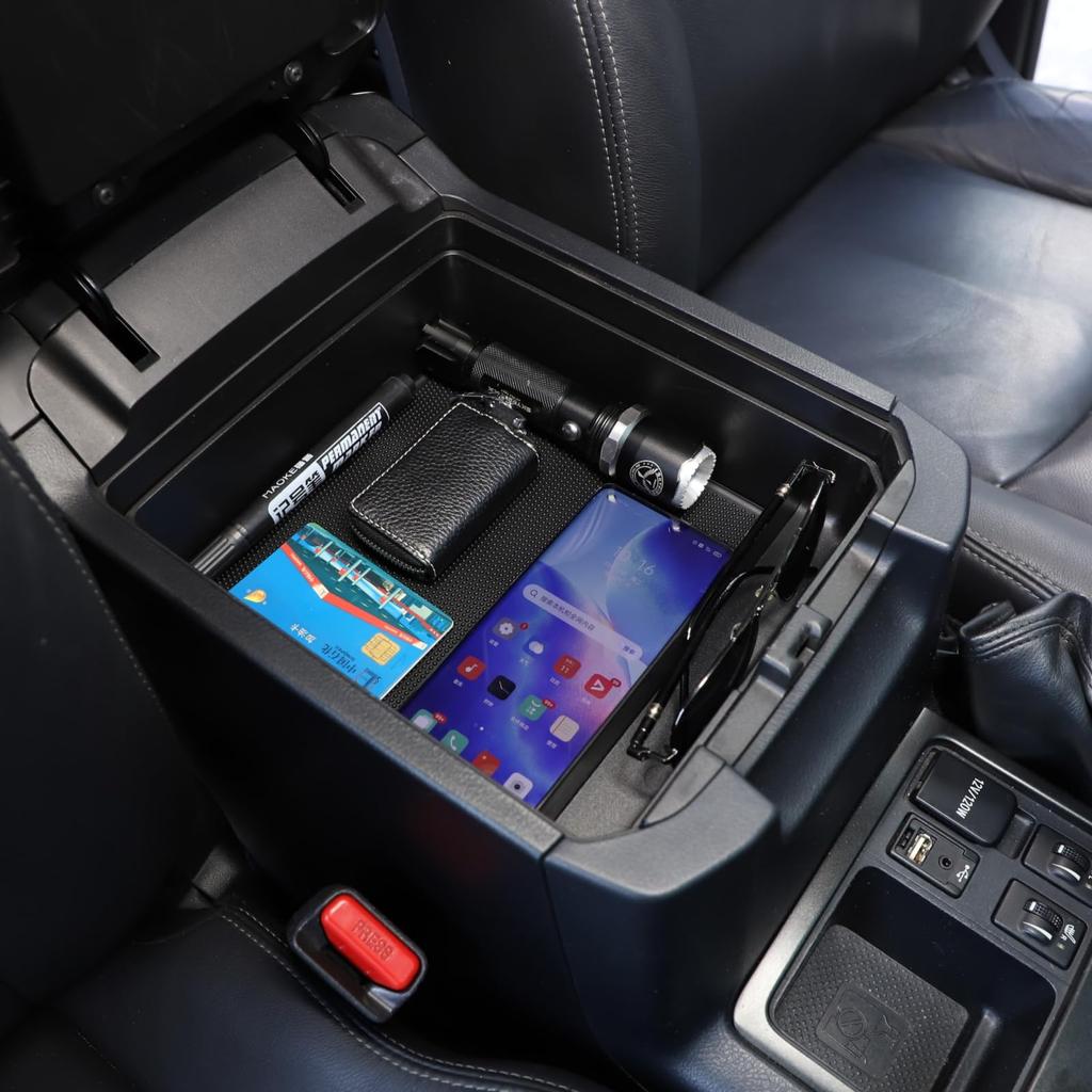 Sauicemy Toyota Prado Compatible Console Console Armrest Box Storage Storage Center Console Center Car Container Small Item Car Accessory to 2010-2019